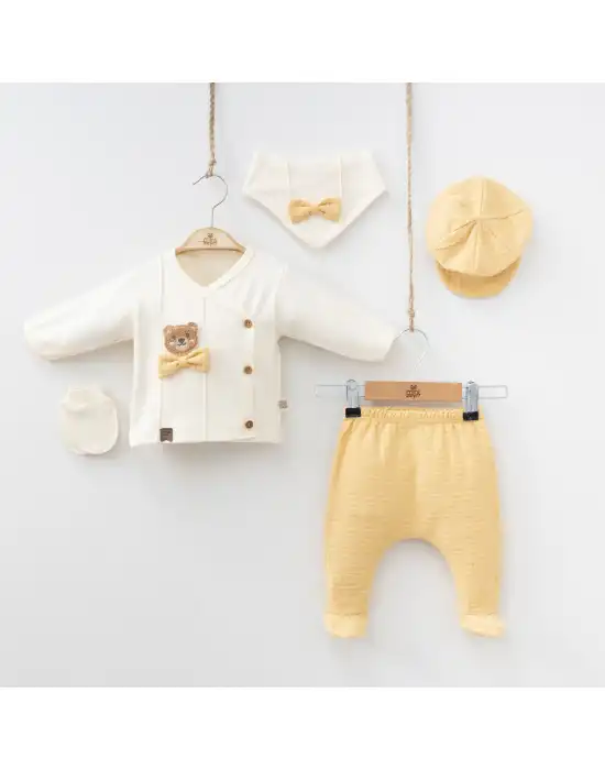 Miniycool 7053 Mnz Marka Cute Bear Yeni Doğan Hastane Çıkışı Erkek 5li Set