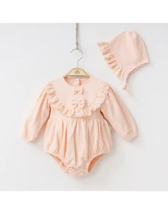 Miniycool 9002 Mnz Marka Pretty Romper Tulum Kız 3-9 Ay Kız