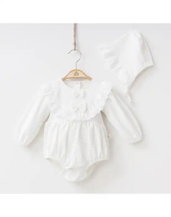 Miniycool 9002 Mnz Marka Pretty Romper Tulum Kız 3-9 Ay Kız