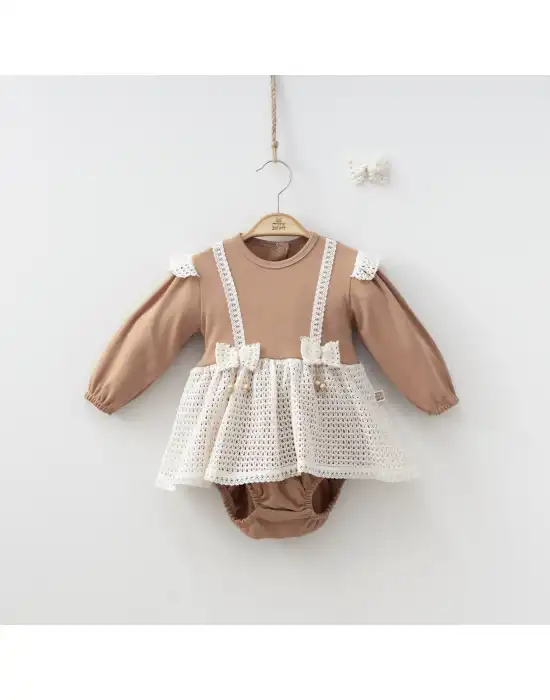 Miniycool 9006 Mnz Marka Romper Tulum Kız 3-9 Ay Kız