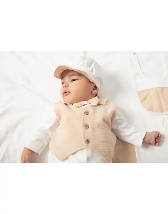 Miniycool 10006 Mnz Marka Müslin Detaylı Yeni Doğan Hastane Çıkışı Erkek 10lu Set