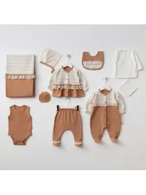 Miniycool 10000 Mnz Marka Sim Detaylı Yeni Doğan Hastane Çıkışı Kız 10lu Set