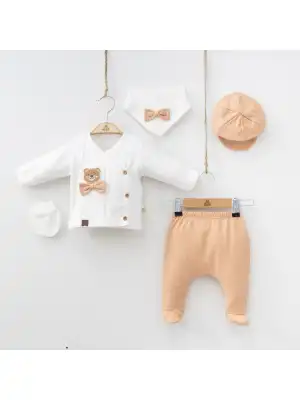 Miniycool 7053 Mnz Marka Cute Bear Yeni Doğan Hastane Çıkışı Erkek 5li Set