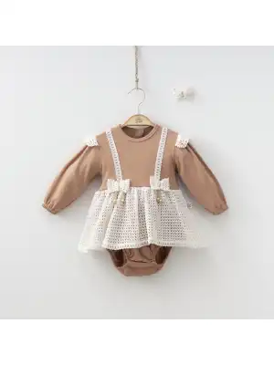 Miniycool 9006 Mnz Marka Romper Tulum Kız 3-9 Ay Kız