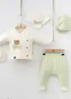 Miniycool 7053 Mnz Marka Cute Bear Yeni Doğan Hastane Çıkışı Erkek 5li Set