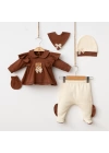 Miniycool 7056 Mnz Marka Cute Bear Yeni Doğan Hastane Çıkışı Kız 5li Set