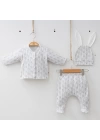 Miniycool 7054 Mnz Marka Rabbit Yeni Doğan Hastane Çıkışı Unisex 3lü Set