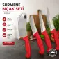 Sür mene Paslanmaz Çelik Bıçak Seti