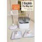 Yeni Pro Mop Set Temiz ve Kirli Suyu Ayıran Yedek Bezli Temizlik Seti