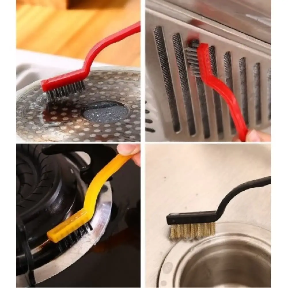 3 Adet Telli Temizlik Fırçası