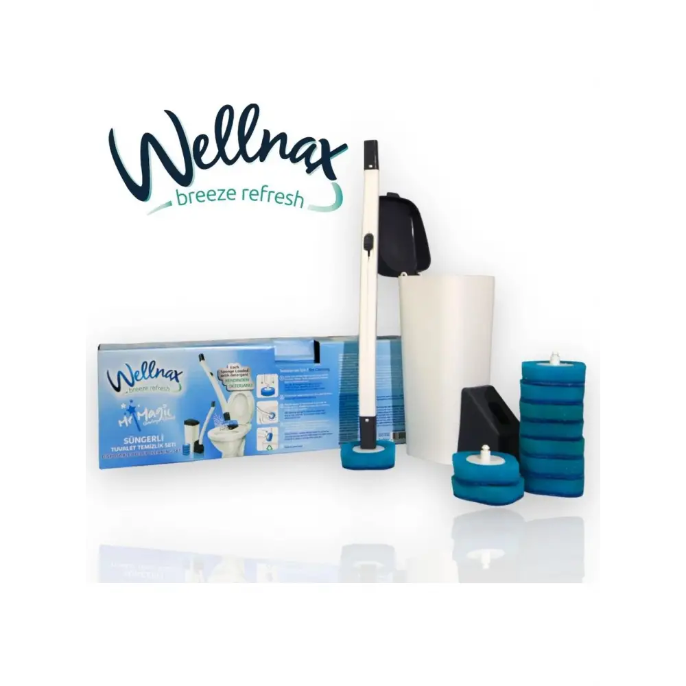 Wc Tuvalet Hazneli Temizleme Süngeri Seti