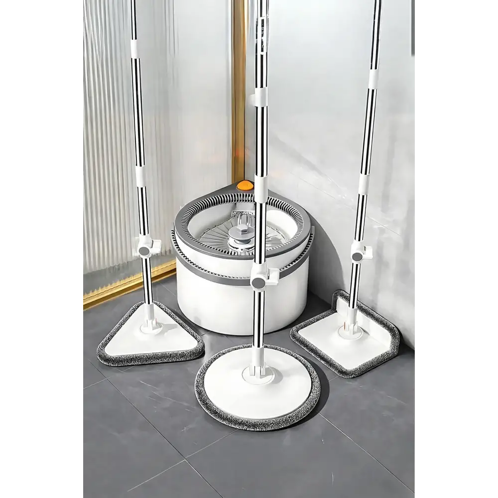 3 Başlıklı Pro Mop Seti (Temiz su, Kirli su ayıran)