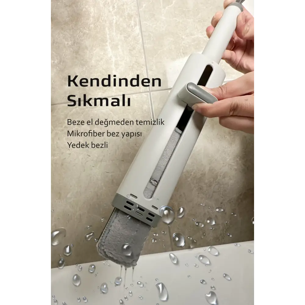 Otomatik El Mopu Bez Sıkmalı Çekçekli