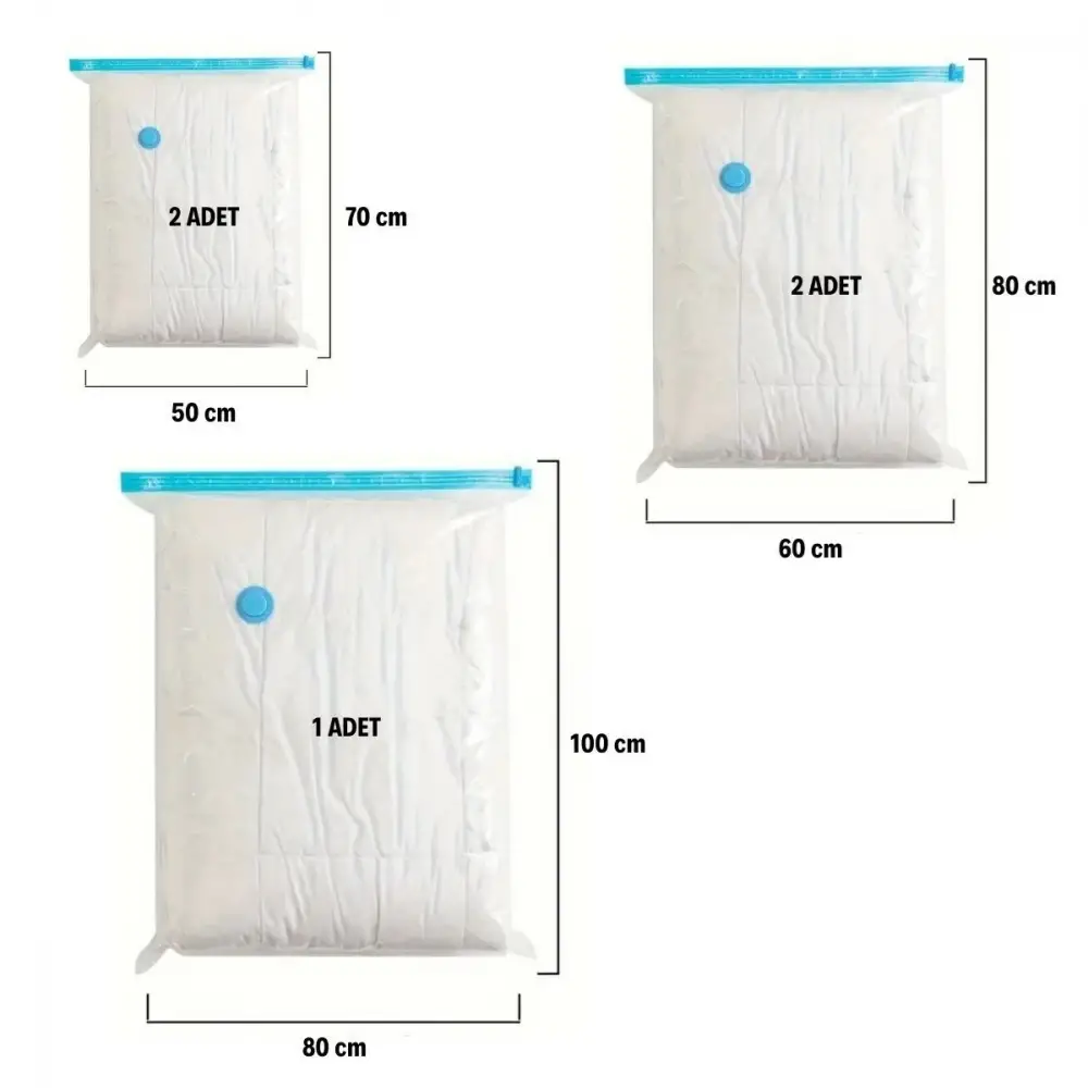 Vakumlu Hurç Seti (5 Adet) Vakumlayıcısı ile