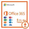 Office 365 Pro Plus 5 pc 5 mac 5 mobile Lisans Hesabı | 1 Yıllık