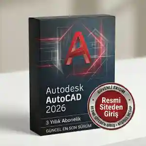 AutoCAD 2026 TAM SÜRÜM 3 YIL 5 KULLANICI