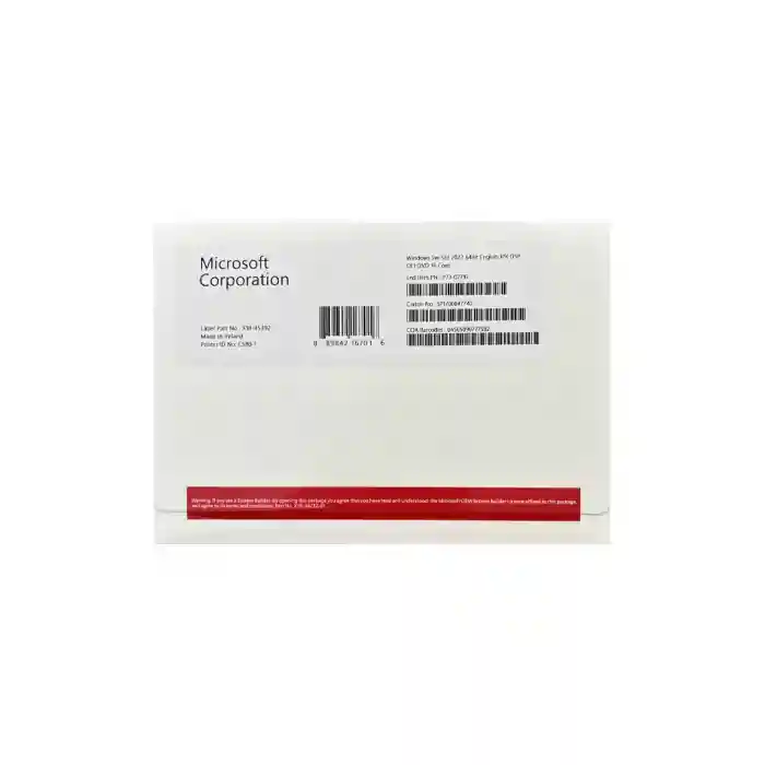Microsoft Windows Server 2022 Standard OEM DVD Kutu