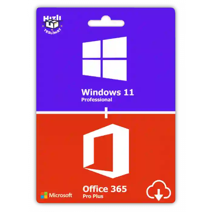 Windows 11 Pro Dijital Lisans & Office 365 1 Yıllık Lisans Hesabı