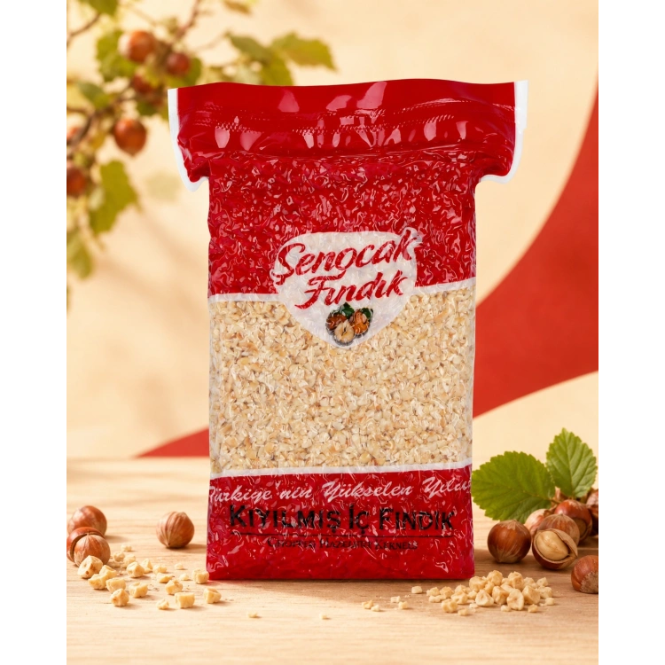 Kıyılmış İç Fındık 2-4mm 500gr. Vakum