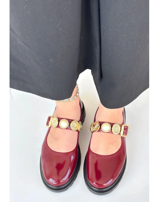 Okira Bordo Rugan Oxford Ayakkabı