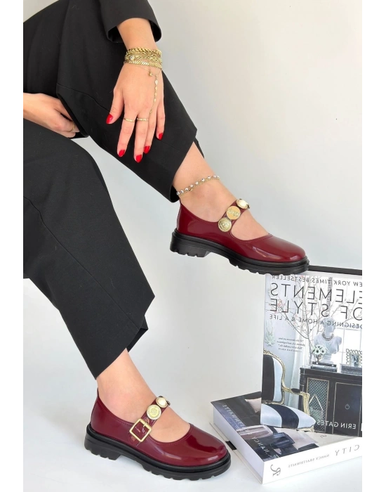 Okira Bordo Rugan Oxford Ayakkabı