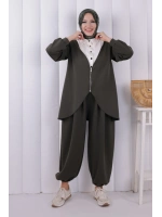 Fermuarlı Garnili İkili Takım 1208