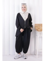 Fermuarlı Garnili İkili Takım 1208