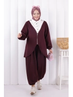 Fermuarlı Garnili İkili Takım 1208