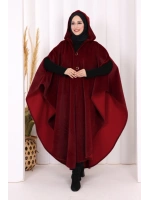 Foks Kumaş Kapşonlu Panço 70130
