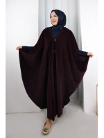 Foks Kumaş Kapşonlu Panço 70130