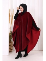 Foks Kumaş Kapşonlu Panço 70130