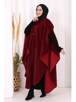 Foks Kumaş Kapşonlu Panço 70130