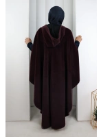 Foks Kumaş Kapşonlu Panço 70130