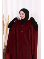 Foks Kumaş Kapşonlu Panço 70130