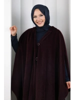 Foks Kumaş Kapşonlu Panço 70130
