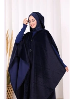 Foks Kumaş Kapşonlu Panço 70130
