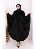 Foks Kumaş Kapşonlu Panço 70130