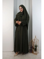 Kristal Taşlı Şallı Abaya 9205