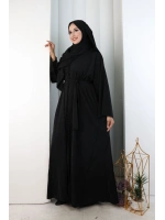 Kristal Taşlı Şallı Abaya 9205