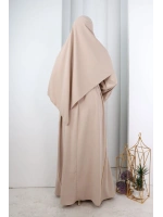Kristal Taşlı Şallı Abaya 9205