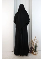 Kristal Taşlı Şallı Abaya 9205