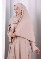Kristal Taşlı Şallı Abaya 9205