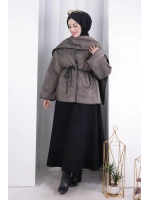 Pelerin Kemerli Ceket 1207