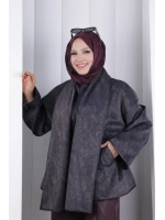 Pelerin Kemerli Ceket 1207