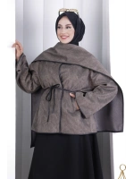 Pelerin Kemerli Ceket 1207