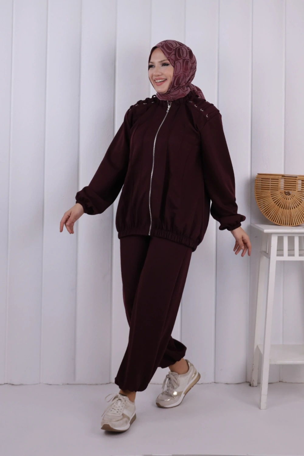 Bağcıklı Fermuarlı Takım 1205