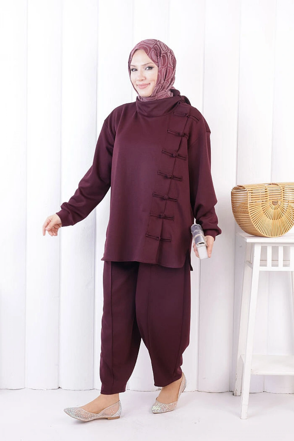 Birit Düğmeli Oysho Takım 1204