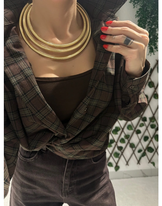 3’lü Tasarım Kolye Sarmal