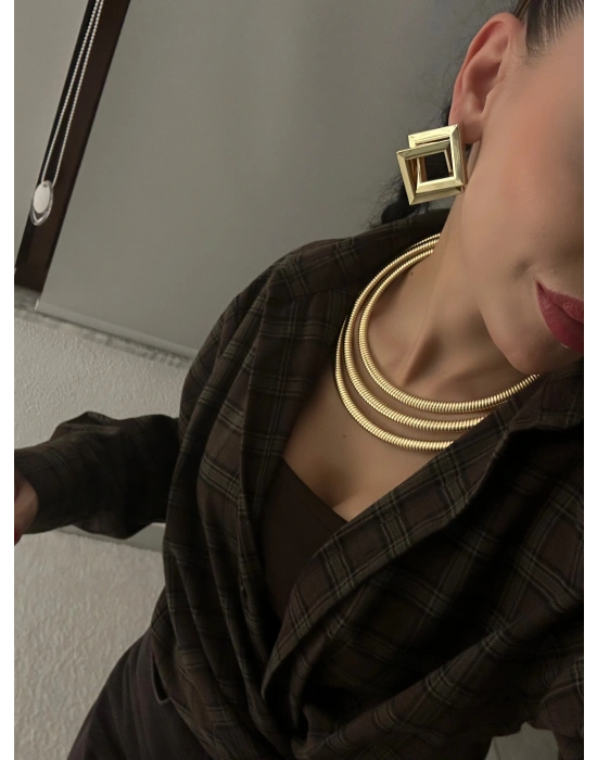 3’lü Tasarım Kolye Sarmal