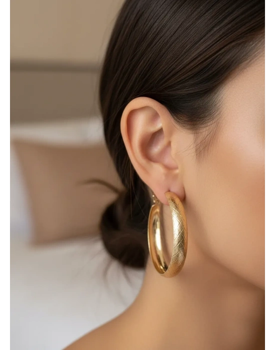 Vintage Model Halka Küpe 2